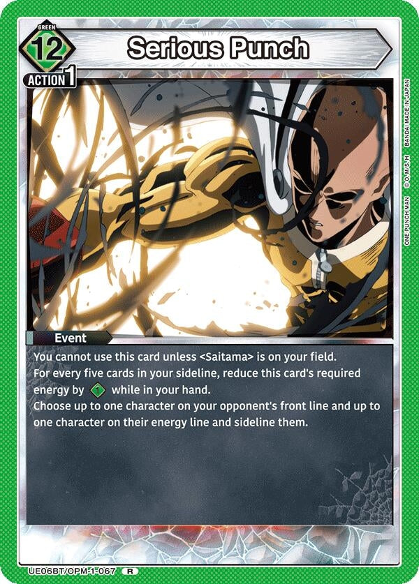 Image for Serious Punch (UE06BT/OPM-1-067) (UE06BT: One Punch Man) (UE06BT) - Union Arena