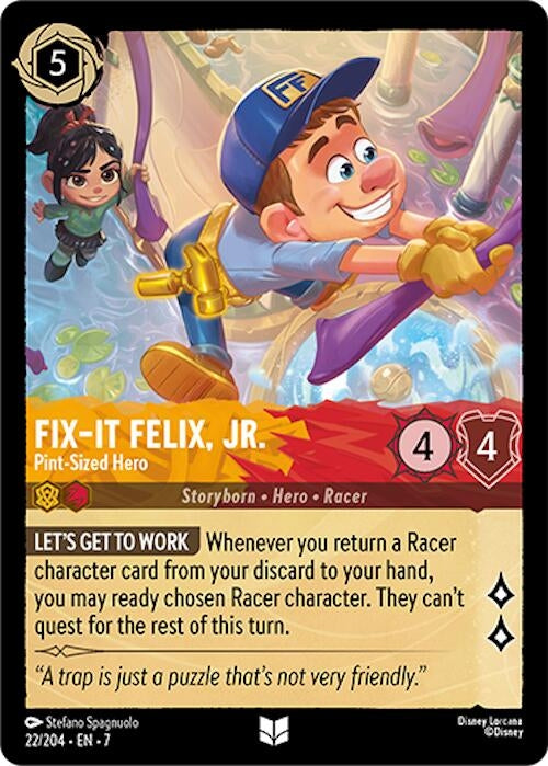 Image for Fix-It Felix, Jr. - Pint-Sized Hero (22/204) (Archazia's Island) (7) - Disney Lorcana