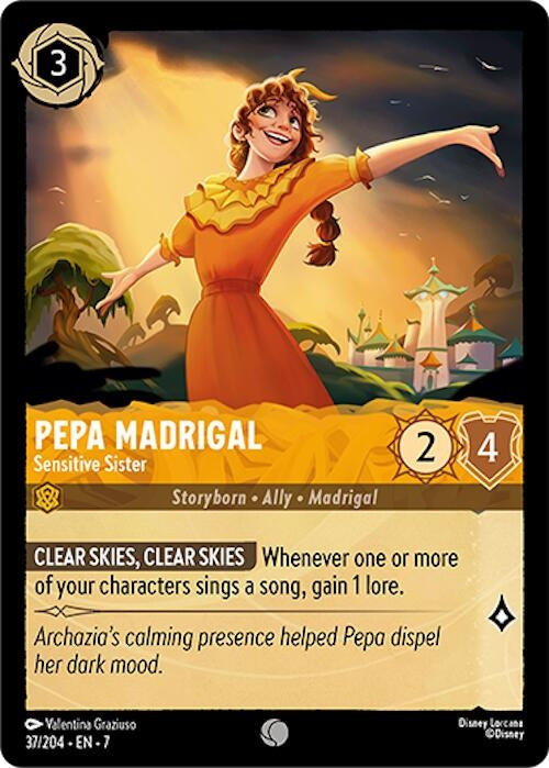 Image for Pepa Madrigal - Sensitive Sister (37/204) (Archazia's Island) (7) - Disney Lorcana