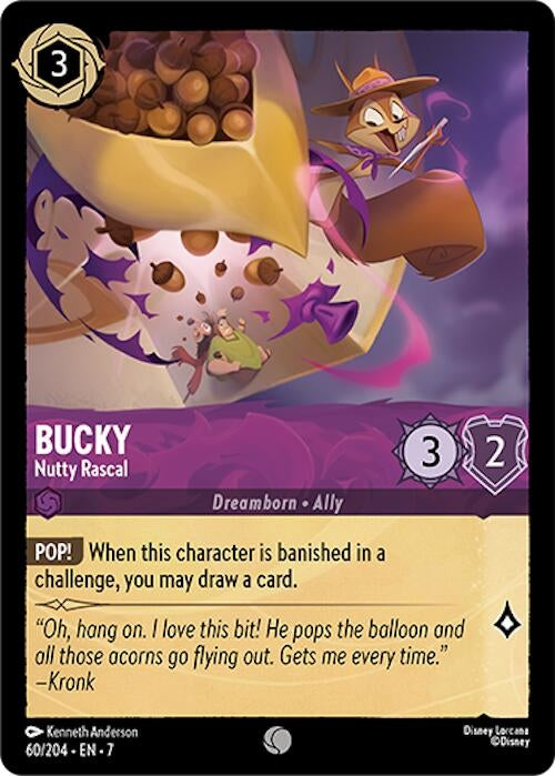 Image for Bucky - Nutty Rascal (60/204) (Archazia's Island) (7) - Disney Lorcana