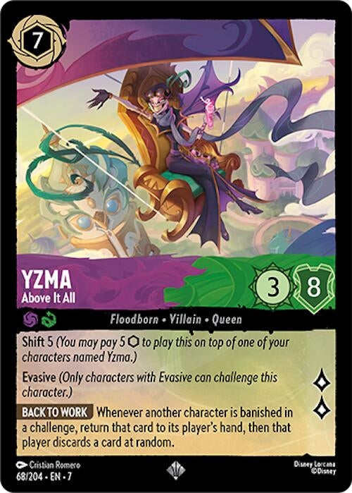 Image for Yzma - Above It All (68/204) (Archazia's Island) (7) - Disney Lorcana