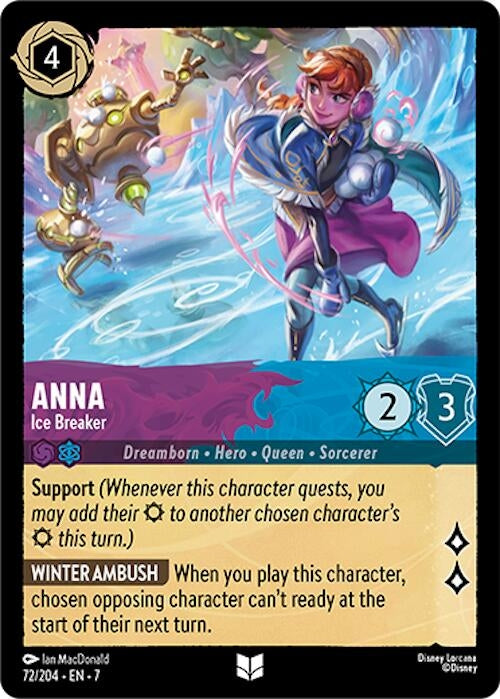 Image for Anna - Ice Breaker (72/204) (Archazia's Island) (7) - Disney Lorcana