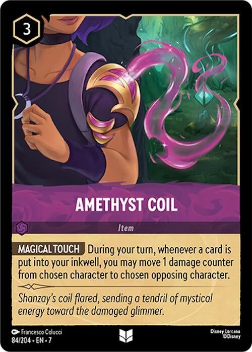 Image for Amethyst Coil (84/204) (Archazia's Island) (7) - Disney Lorcana