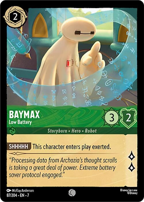 Image for Baymax - Low Battery (87/204) (Archazia's Island) (7) - Disney Lorcana