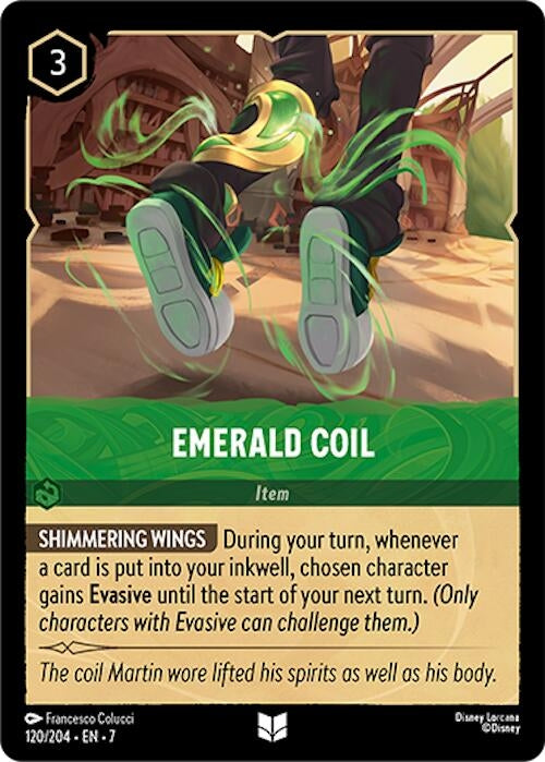 Image for Emerald Coil (120/204) (Archazia's Island) (7) - Disney Lorcana
