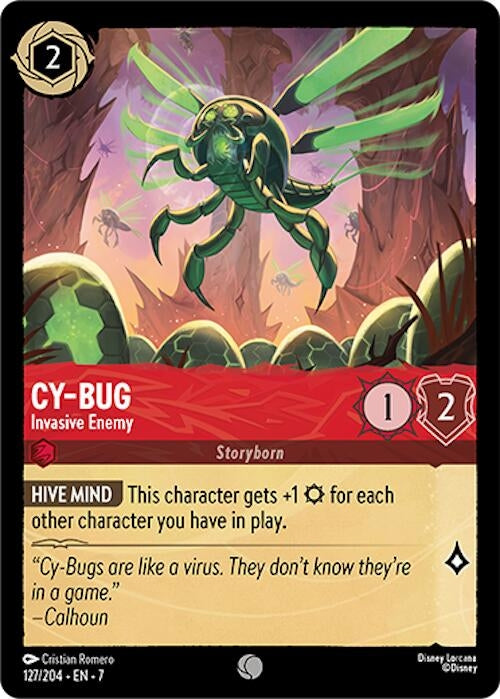 Image for Cy-Bug - Invasive Enemy (127/204) (Archazia's Island) (7) - Disney Lorcana