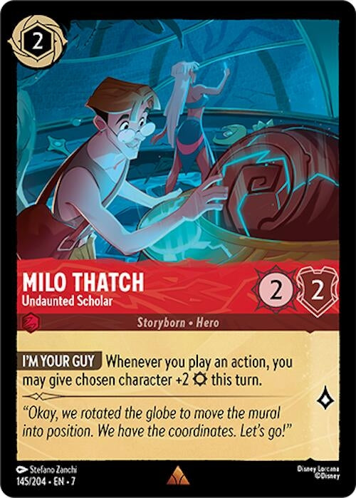 Image for Milo Thatch - Undaunted Scholar (145/204) (Archazia's Island) (7) - Disney Lorcana