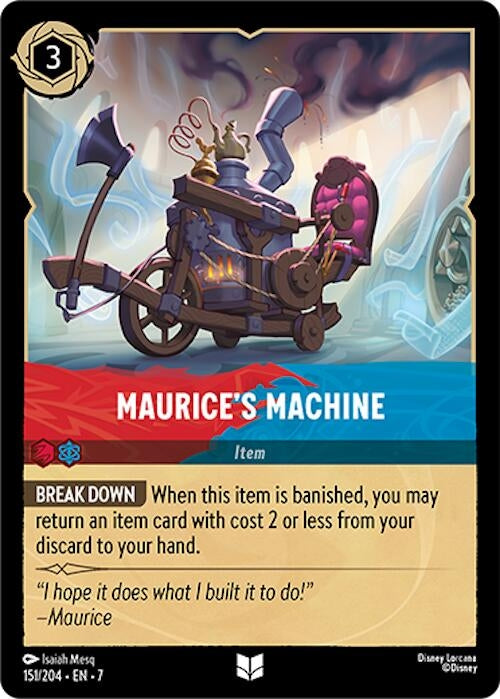Image for Maurice's Machine (151/204) (Archazia's Island) (7) - Disney Lorcana