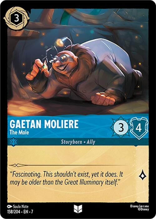 Image for Gaetan Moliere - The Mole (158/204) (Archazia's Island) (7) - Disney Lorcana