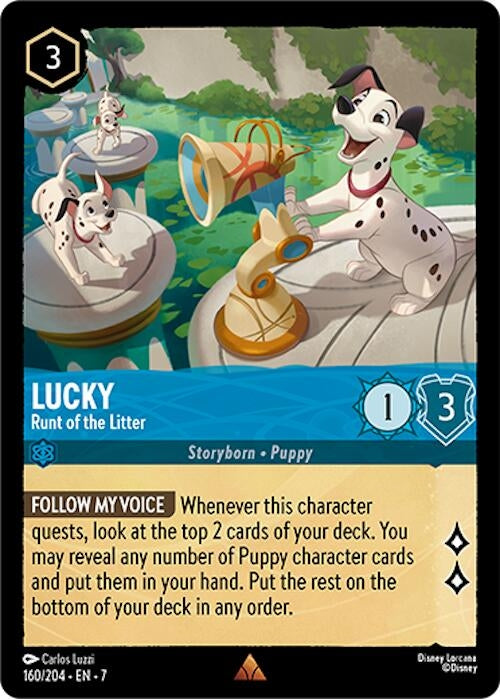 Image for Lucky - Runt of the Litter (160/204) (Archazia's Island) (7) - Disney Lorcana