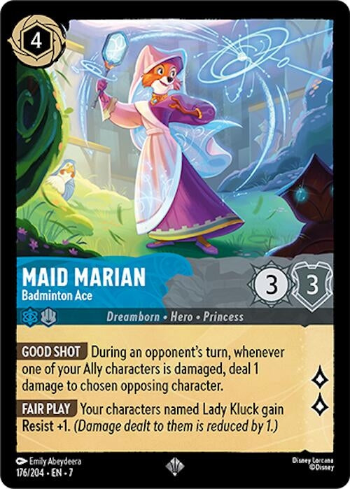 Image for Maid Marian - Badminton Ace (176/204) (Archazia's Island) (7) - Disney Lorcana