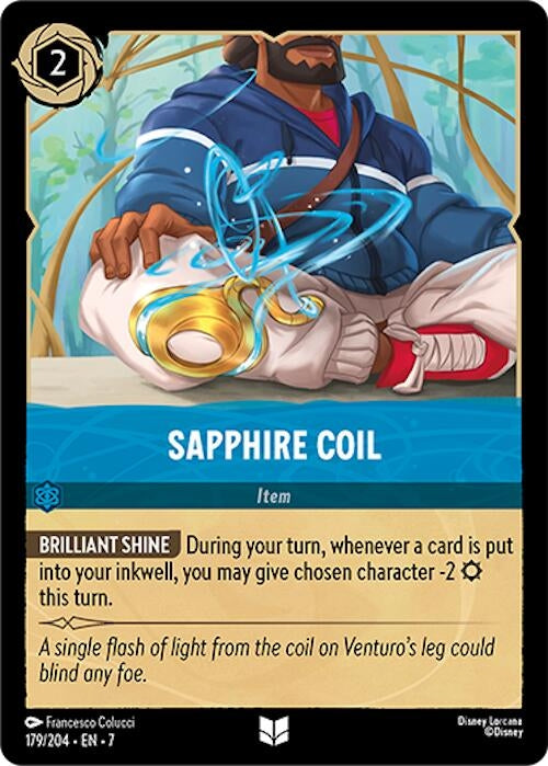 Image for Sapphire Coil (179/204) (Archazia's Island) (7) - Disney Lorcana