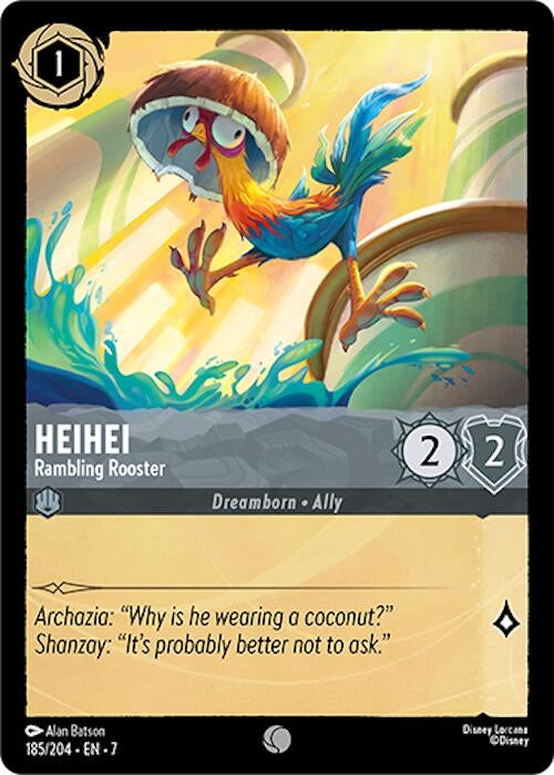 Image for Heihei - Rambling Rooster (185/204) (Archazia's Island) (7) - Disney Lorcana