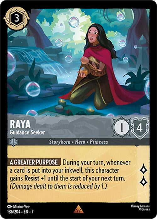 Image for Raya - Guidance Seeker (186/204) (Archazia's Island) (7) - Disney Lorcana