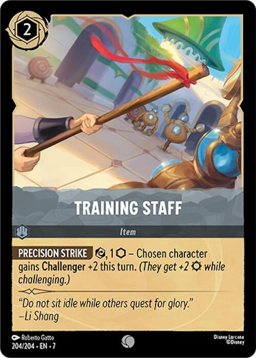 Image for Training Staff (204/204) (Archazia's Island) (7) - Disney Lorcana