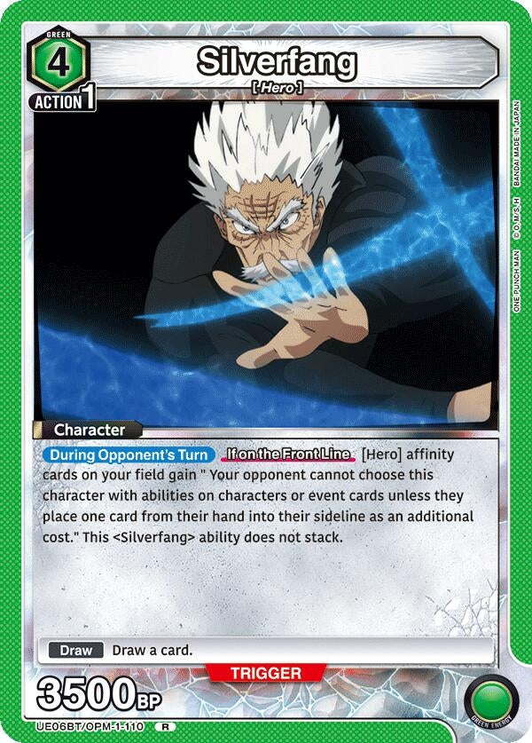 Image for Silverfang (110) (UE06BT/OPM-1-110) (UE06BT: One Punch Man) (UE06BT) - Union Arena