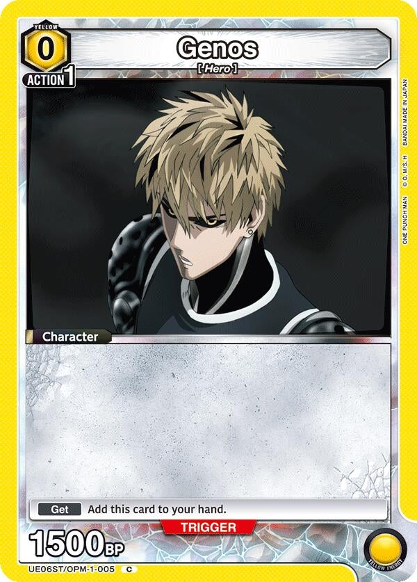 Image for Genos (005) (UE06ST/OPM-1-005) (UE06ST: One Punch Man Starter Deck) (UE06ST) - Union Arena