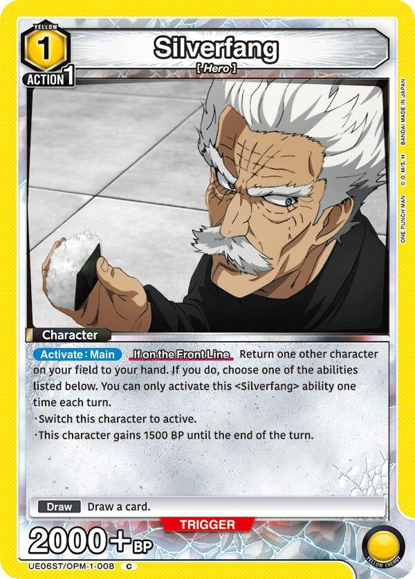 Image for Silverfang (008) (UE06ST/OPM-1-008) (UE06ST: One Punch Man Starter Deck) (UE06ST) - Union Arena