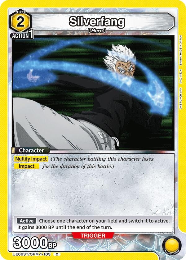 Image for Silverfang (103) (UE06ST/OPM-1-103) (UE06ST: One Punch Man Starter Deck) (UE06ST) - Union Arena