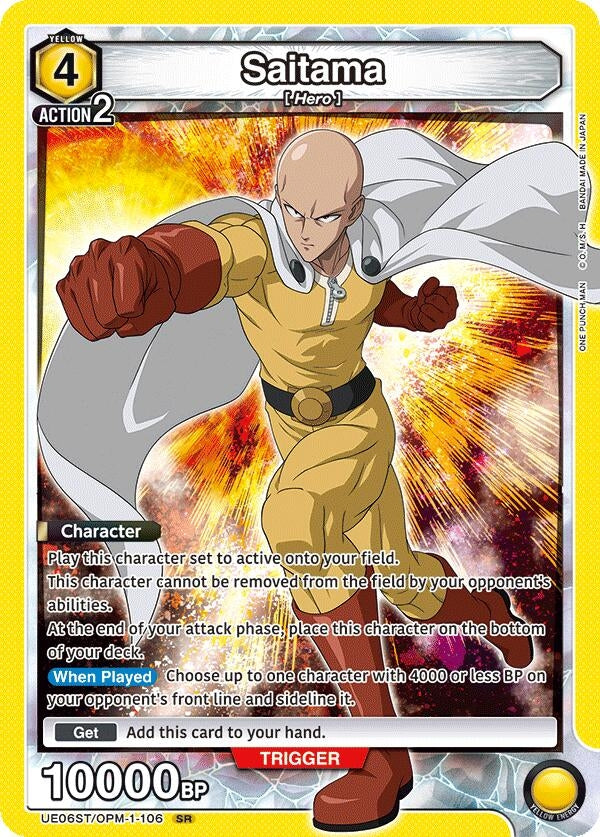 Image for Saitama (106) (UE06ST/OPM-1-106) (UE06ST: One Punch Man Starter Deck) (UE06ST) - Union Arena