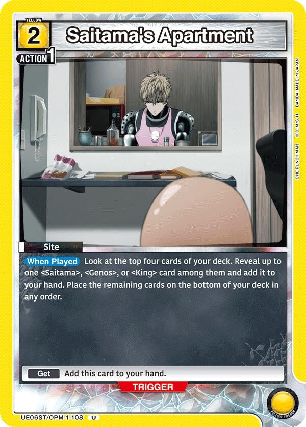 Image for Saitama's Apartment (UE06ST/OPM-1-108) (UE06ST: One Punch Man Starter Deck) (UE06ST) - Union Arena