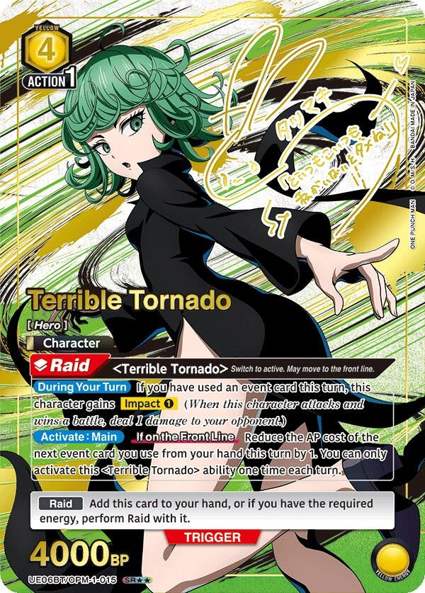 Image for Terrible Tornado (015) (SR**) (UE06BT/OPM-1-015) (UE06BT: One Punch Man) (UE06BT) - Union Arena