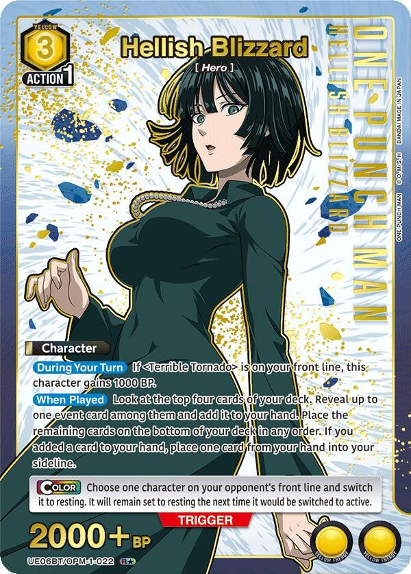 Image for Hellish Blizzard (022) (R*) (UE06BT/OPM-1-022) (UE06BT: One Punch Man) (UE06BT) - Union Arena