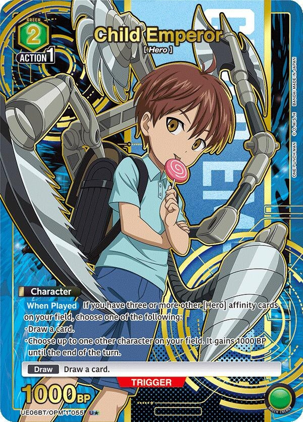 Image for Child Emperor (U*) (UE06BT/OPM-1-055) (UE06BT: One Punch Man) (UE06BT) - Union Arena