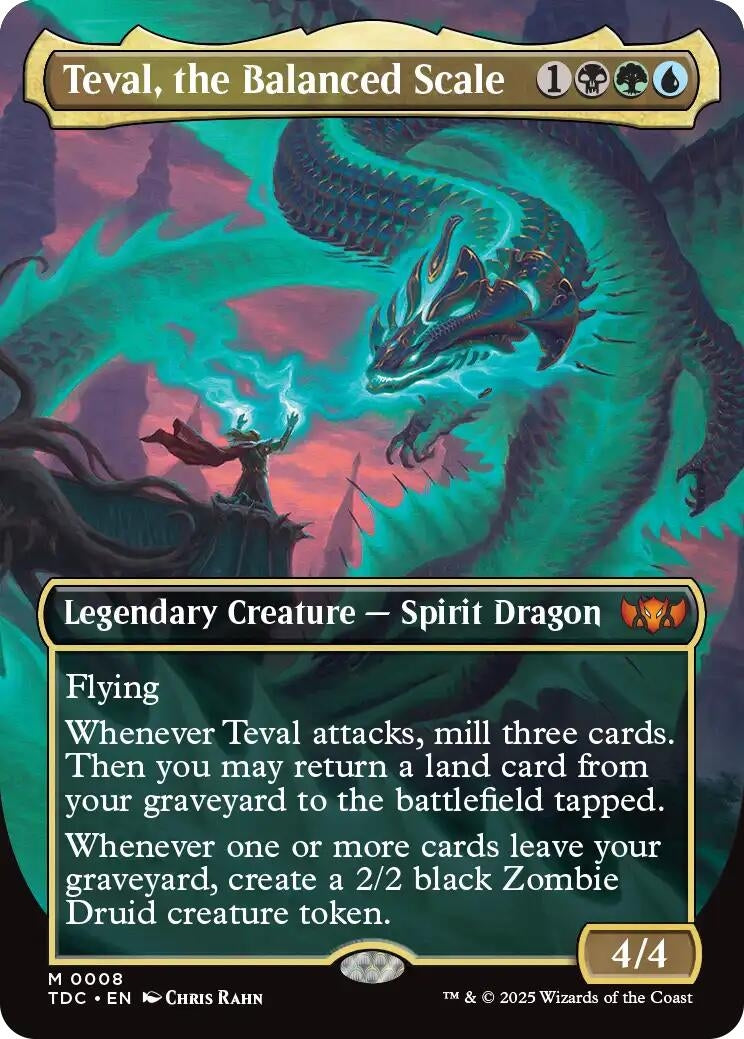Teval, the Balanced Scale (Borderless) (8) (Tarkir: Dragonstorm)
