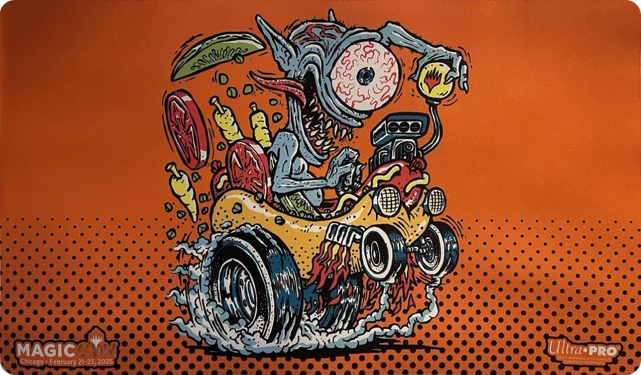 Image for MagicCon Chicago 2025 Ultra Pro Exclusive Playmat for Magic: The Gathering - FBLTHP Hotrod - Playmats