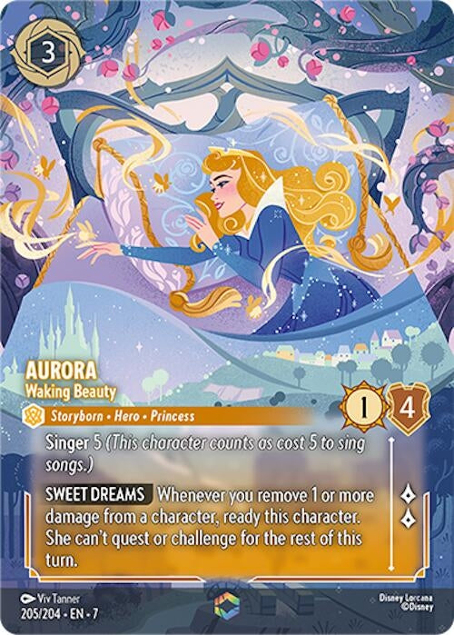 Image for Aurora - Waking Beauty (Enchanted) (205/204) (Archazia's Island) (7) - Disney Lorcana