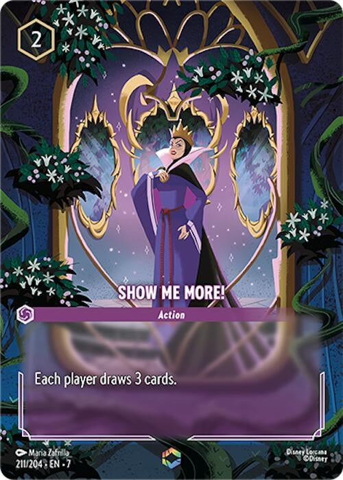 Image for Show Me More! (Enchanted) (211/204) (Archazia's Island) (7) - Disney Lorcana
