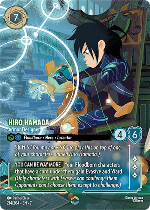 Image for Hiro Hamada - Armor Designer (Enchanted) (214/204) (Archazia's Island) (7) - Disney Lorcana