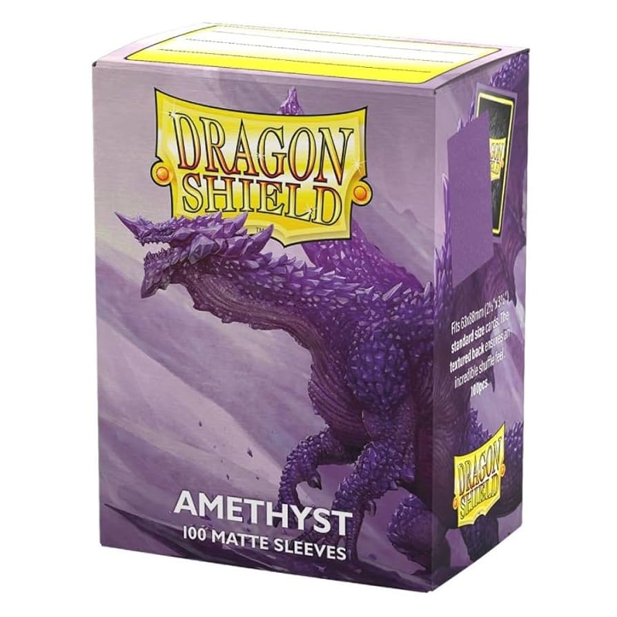Dragon Shield - Standard 'Amethyst' Matte Sleeves 100 pack - PokeBox USA