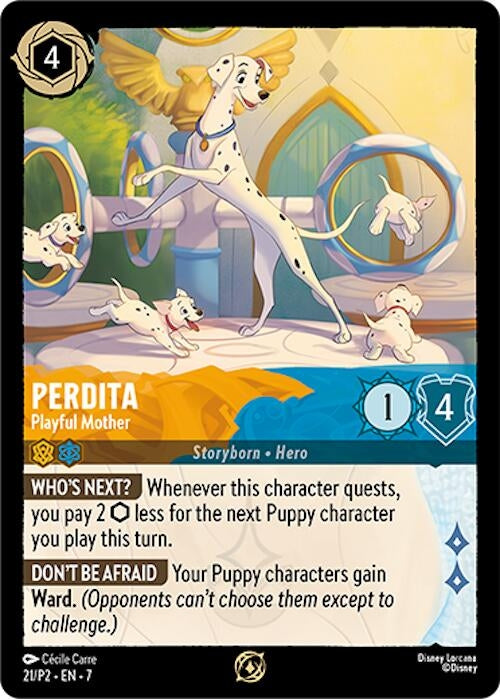 Image for Perdita - Playful Mother (21) (Disney Lorcana Promo Cards) (DLPC) - Disney Lorcana