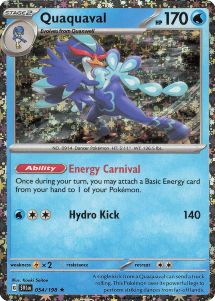Image for Quaquaval - 054/198 (Sparkle Holo) (054/198) (Miscellaneous Cards & Products) (MCAP) - Pokemon