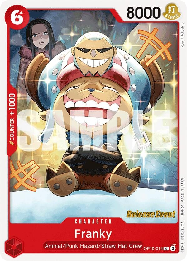 Image for Franky (014) (OP10-014) (Royal Blood Release Event Cards) (OP10 RE) - One Piece Card Game