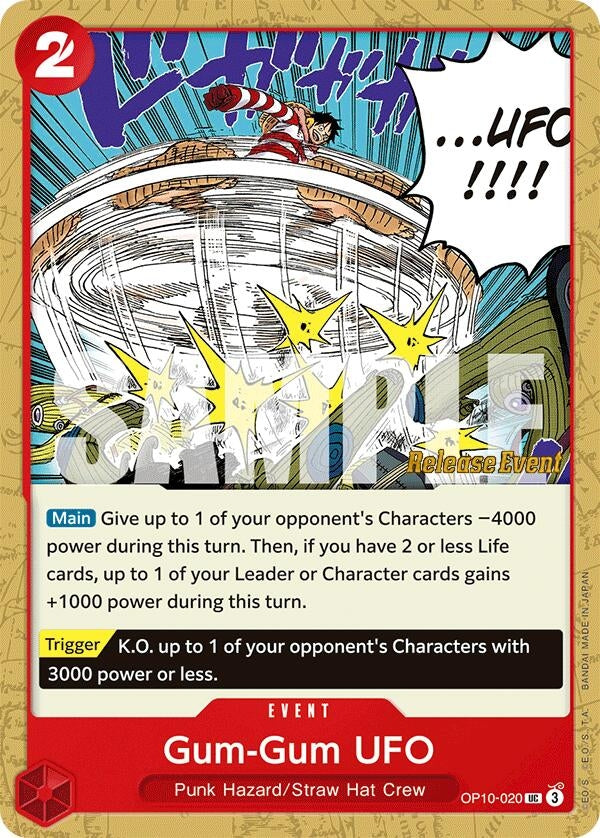 Image for Gum-Gum UFO (OP10-020) (Royal Blood Release Event Cards) (OP10 RE) - One Piece Card Game
