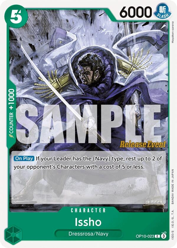 Image for Issho (OP10-023) (Royal Blood Release Event Cards) (OP10 RE) - One Piece Card Game