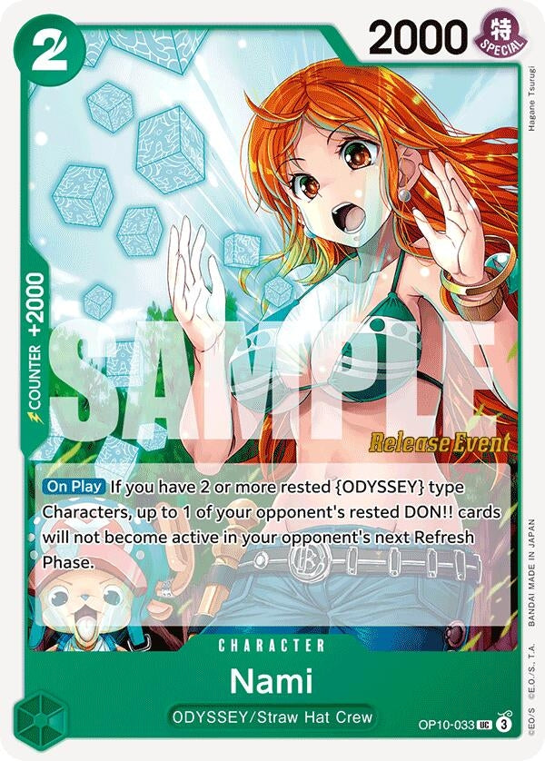 Image for Nami (033) (OP10-033) (Royal Blood Release Event Cards) (OP10 RE) - One Piece Card Game
