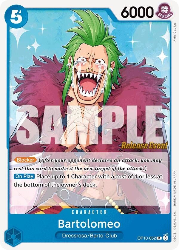 Image for Bartolomeo (OP10-052) (Royal Blood Release Event Cards) (OP10 RE) - One Piece Card Game
