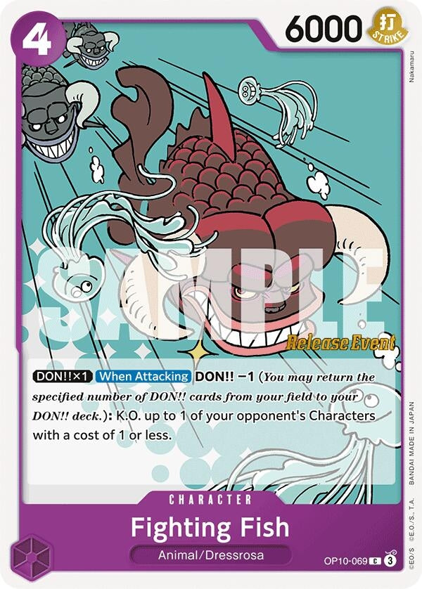 Image for Fighting Fish (OP10-069) (Royal Blood Release Event Cards) (OP10 RE) - One Piece Card Game