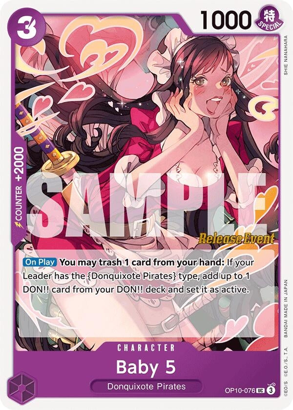 Image for Baby 5 (OP10-076) (Royal Blood Release Event Cards) (OP10 RE) - One Piece Card Game