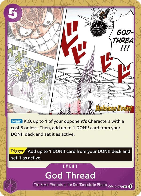 Image for God Thread (OP10-079) (Royal Blood Release Event Cards) (OP10 RE) - One Piece Card Game