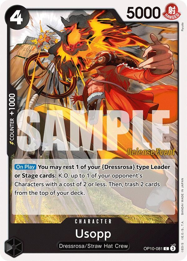 Image for Usopp (081) (OP10-081) (Royal Blood Release Event Cards) (OP10 RE) - One Piece Card Game
