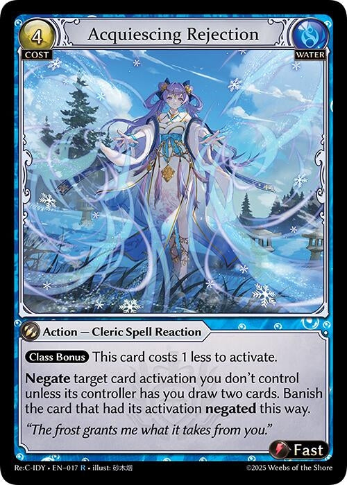 Image for Acquiescing Rejection (017) (Diao Chan Re: Collection, Idyll Corsage) (IDLCRS) - Grand Archive TCG