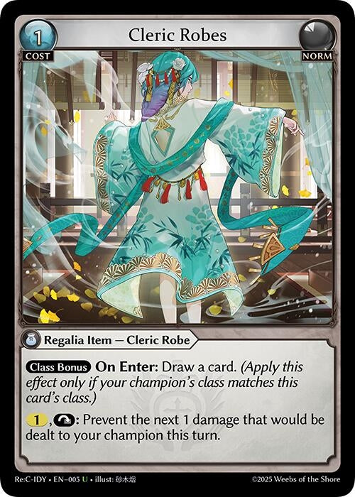 Image for Cleric Robes (005) (Diao Chan Re: Collection, Idyll Corsage) (IDLCRS) - Grand Archive TCG