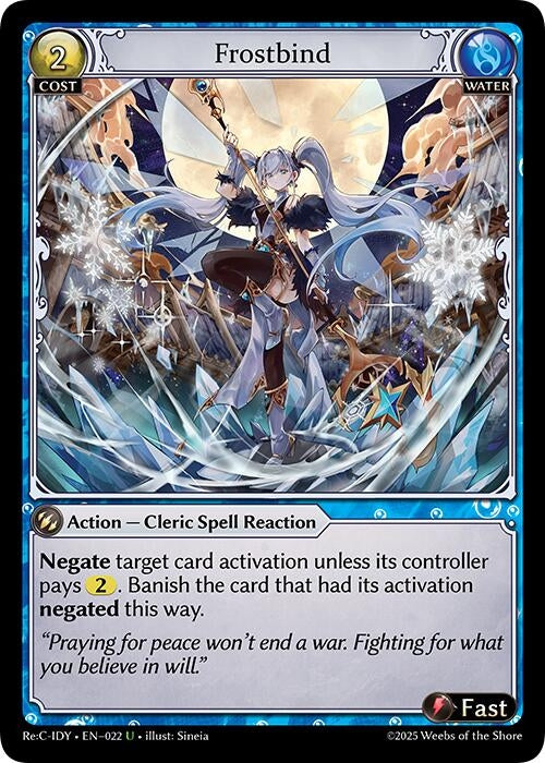 Image for Frostbind (022) (Diao Chan Re: Collection, Idyll Corsage) (IDLCRS) - Grand Archive TCG