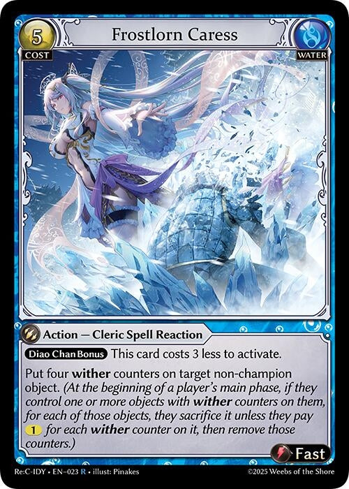 Image for Frostlorn Caress (023) (Diao Chan Re: Collection, Idyll Corsage) (IDLCRS) - Grand Archive TCG
