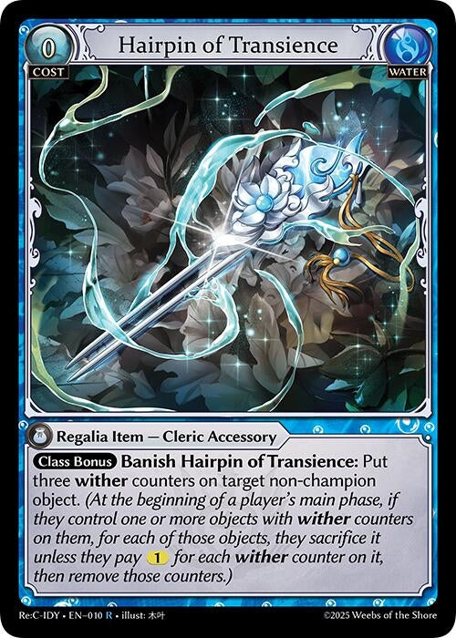 Image for Hairpin of Transience (010) (Diao Chan Re: Collection, Idyll Corsage) (IDLCRS) - Grand Archive TCG